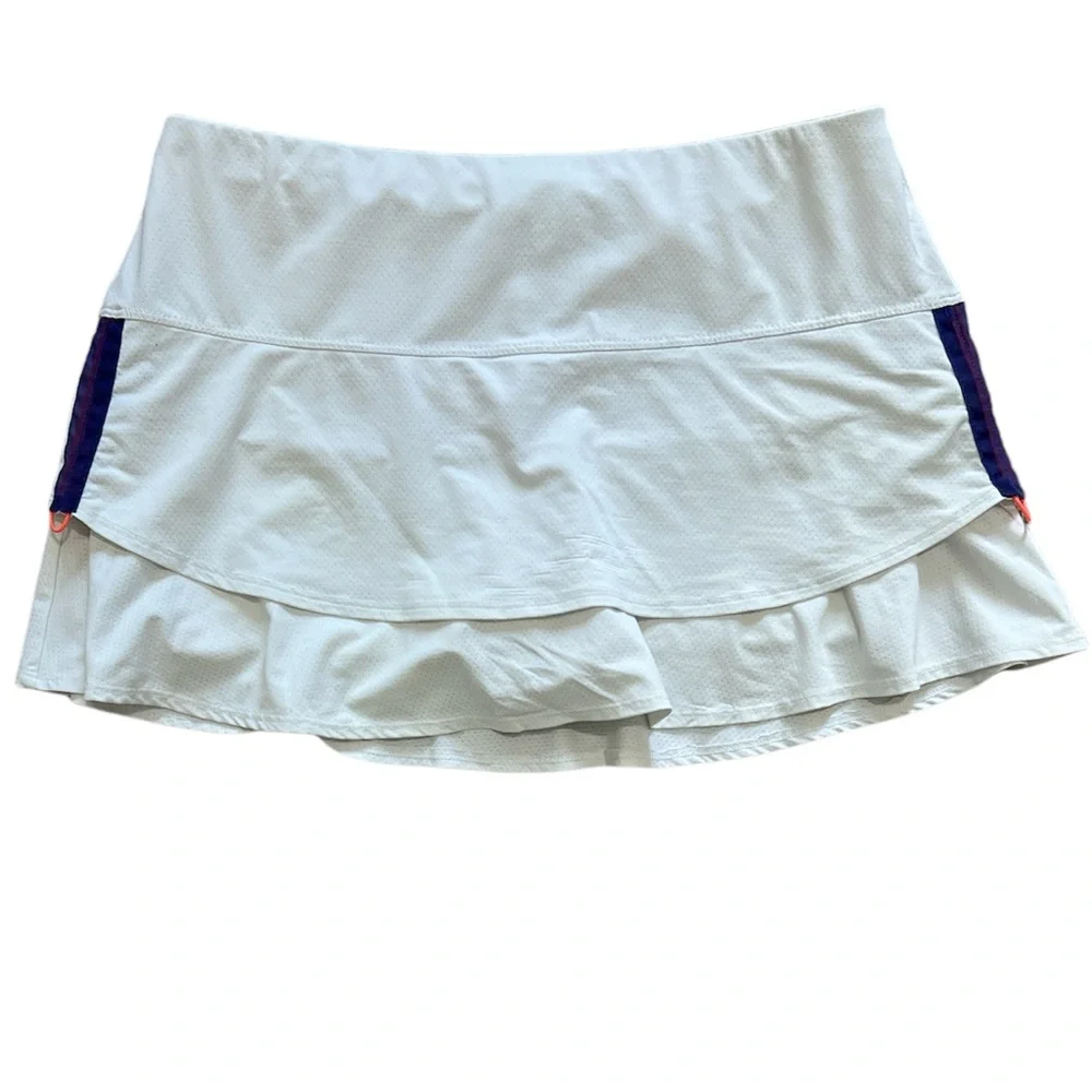 Lucky In Love Women Large White‎ Side Toggle Lined Tennis Golf Skirt
